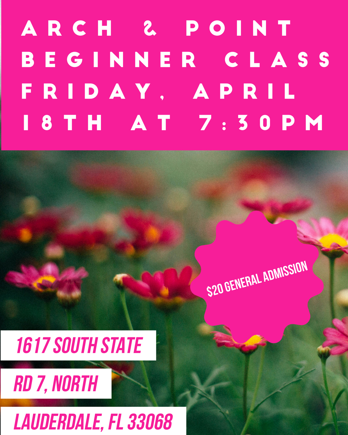 Arch & Point Beginners 4/18 – Arch&Point